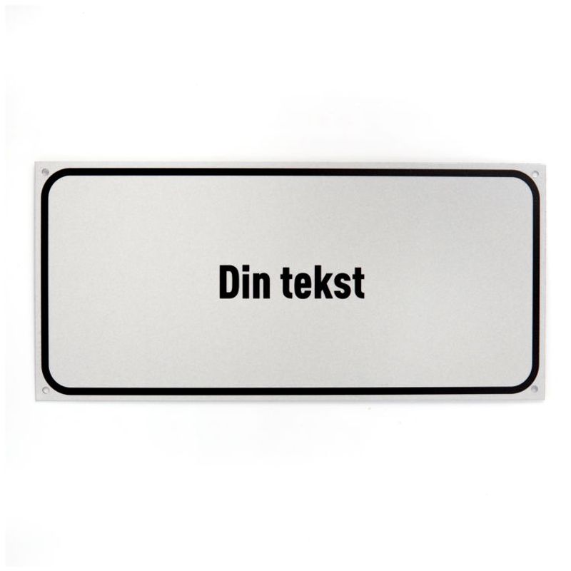 Husnummer 14x30 cm - Reflekterende plate