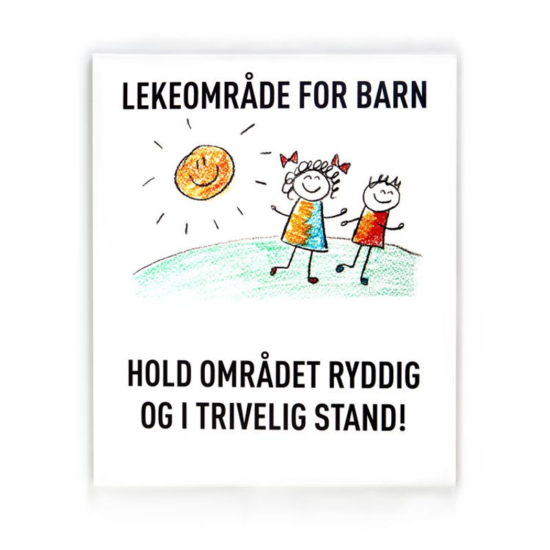 Hold området ryddig  -for stolpe 50x60 cm
