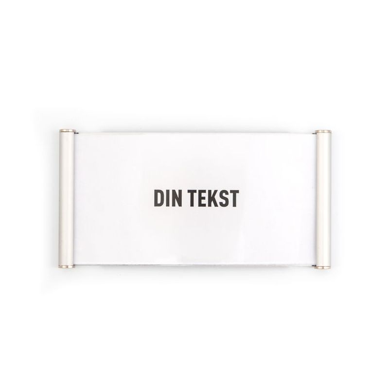 Curvo-Skiltsystem for papirinnlegg 16,5x8 cm