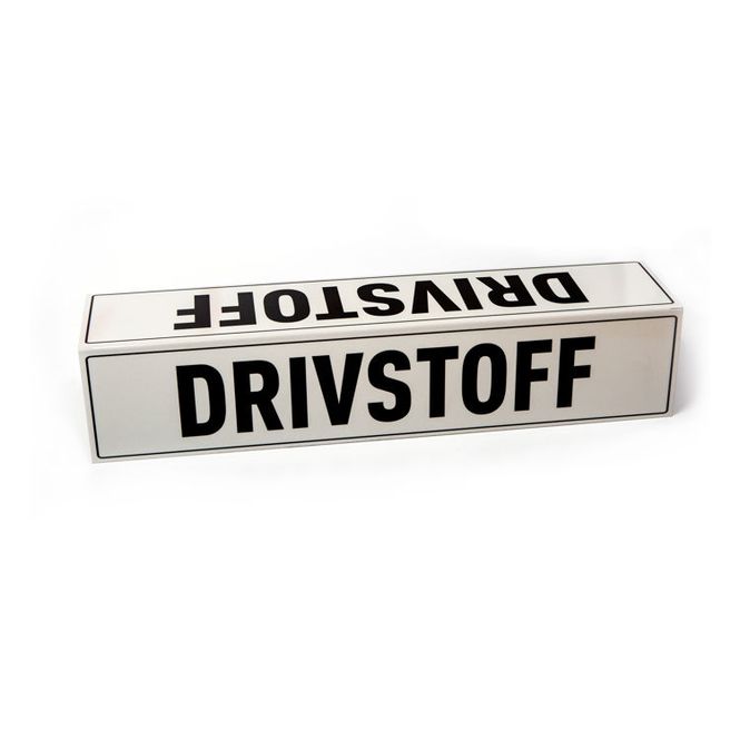 Hovedbilde Drivstoffskilt med knekket kant 10x50 cm (x2)