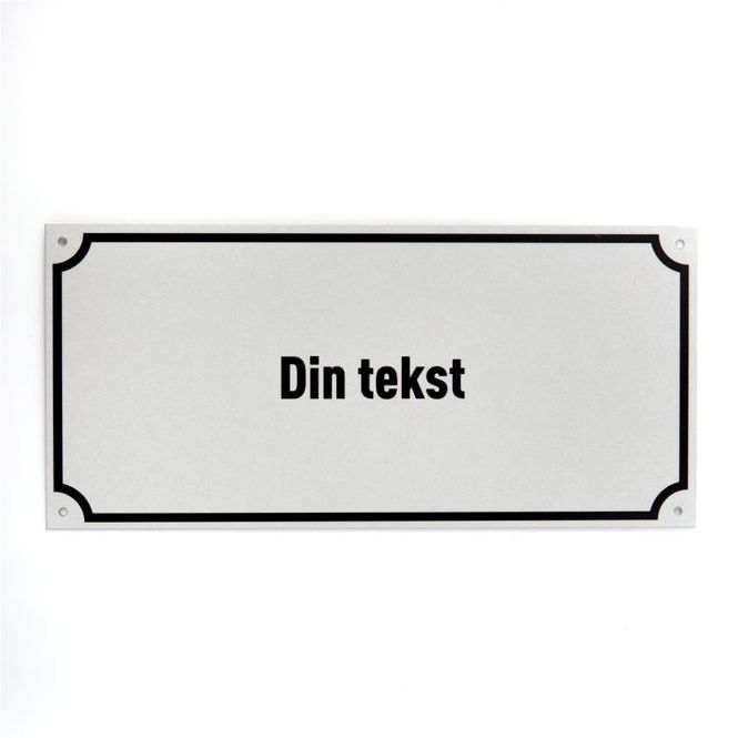Hovedbilde Husnummer 14x30 cm - Reflekterende plate
