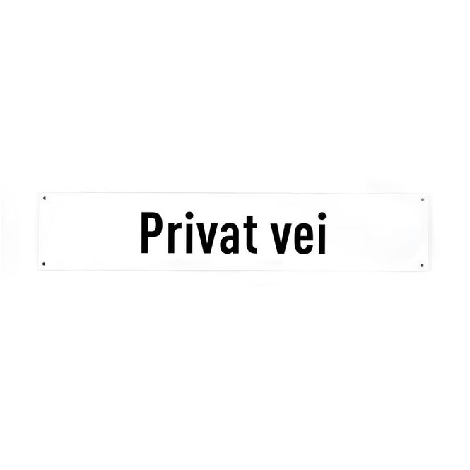 Hovedbilde Privat vei -for vegg 10x50 cm