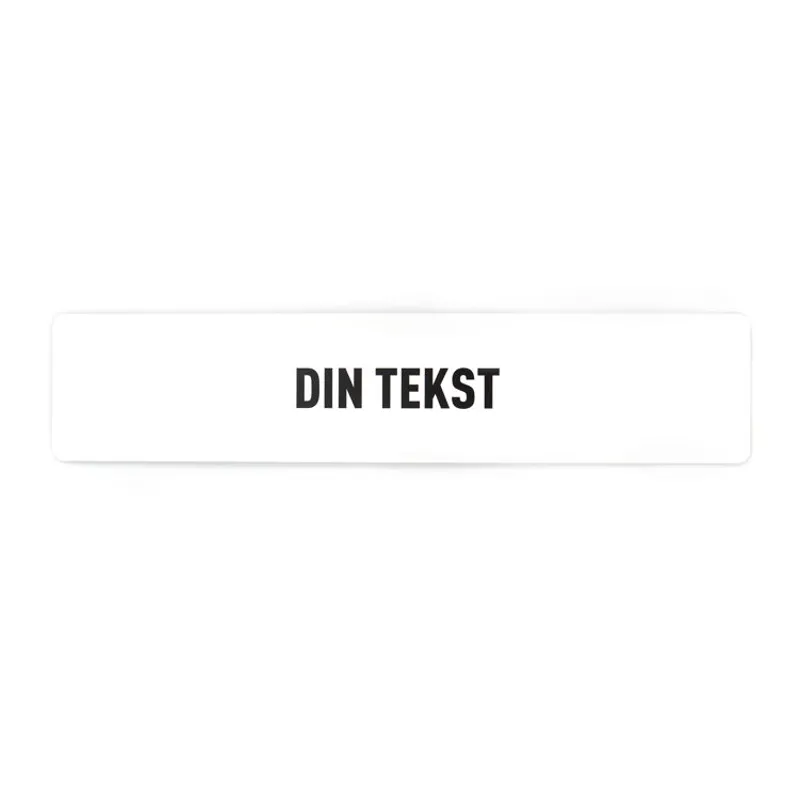 Utstillingsskilt til bil 11x52 cm
