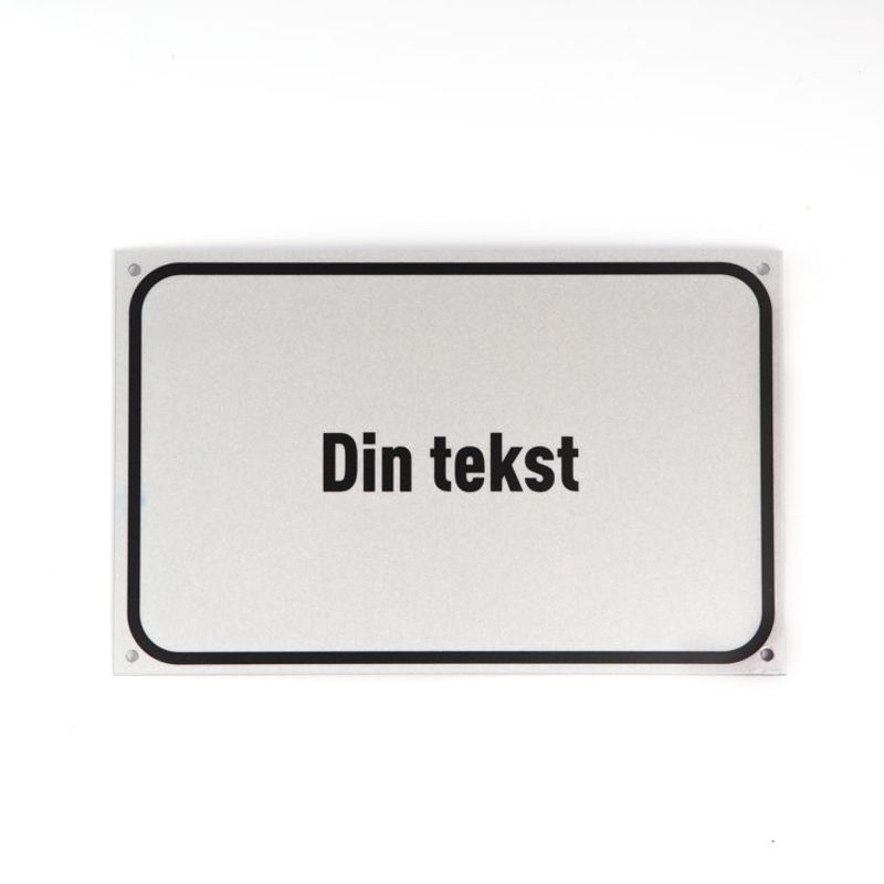 Husnummer 14x22 cm - Reflekterende plate