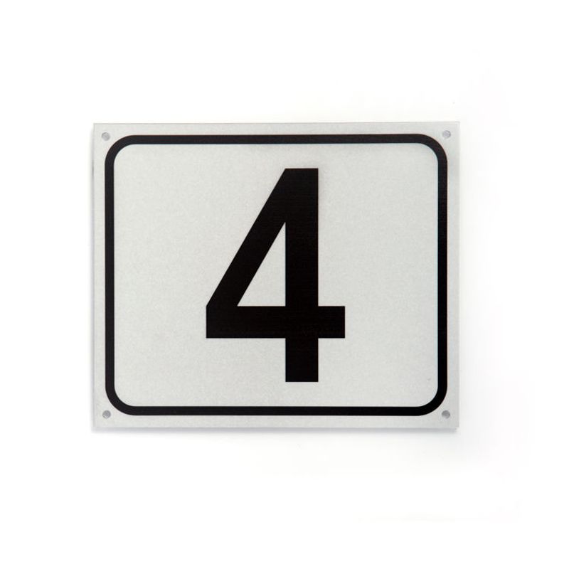 Husnummer med refleks 15x18 cm