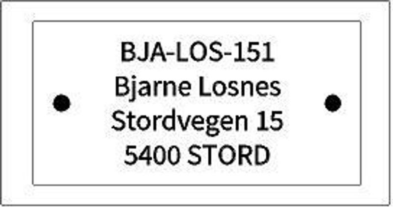 Teineskilt 50 stk